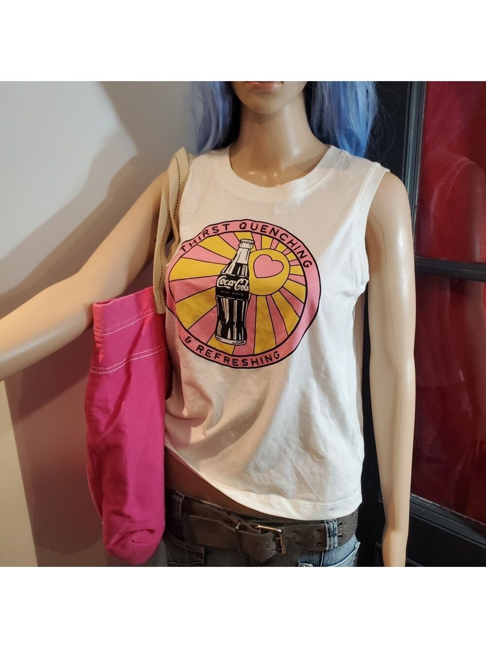 Old Navy Coca Cola White Sleeveless Top